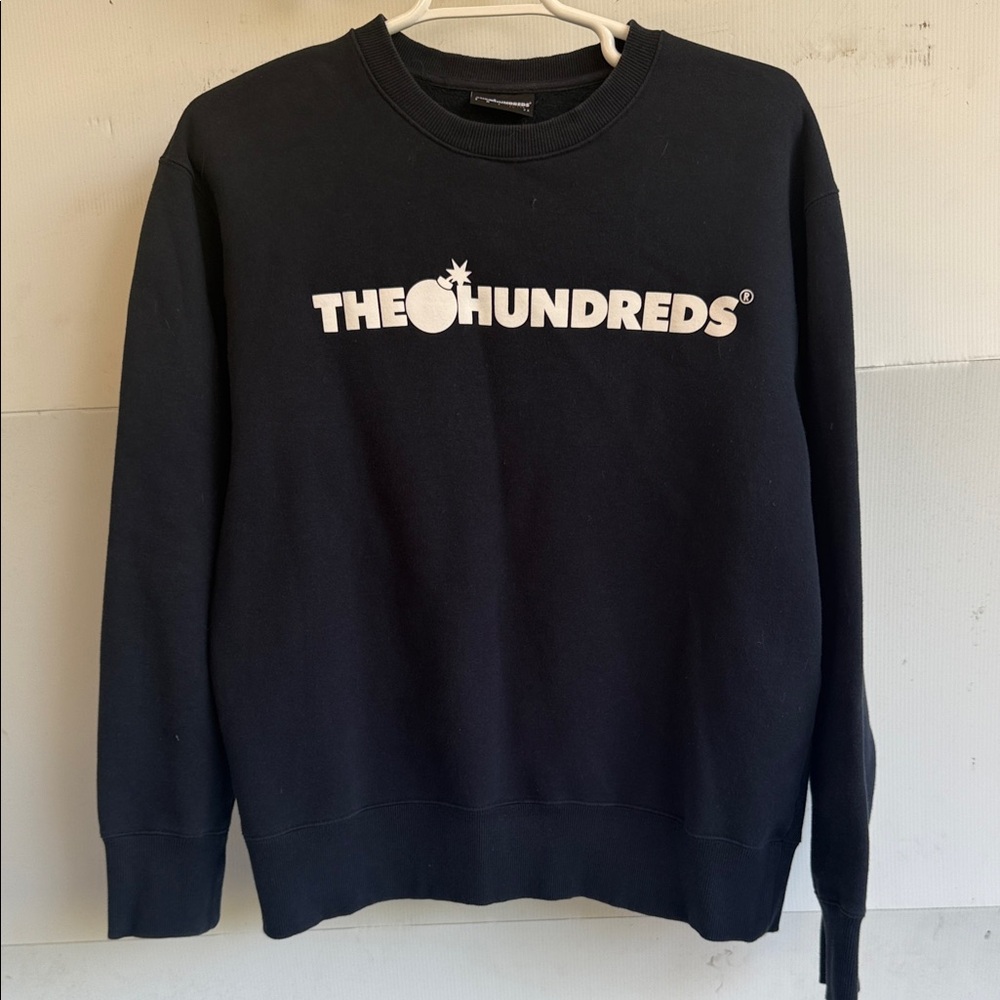 THE HUNDREDS CREW NECK BOMB SWEATER SWEATSHIRT SIZE XL NAVY